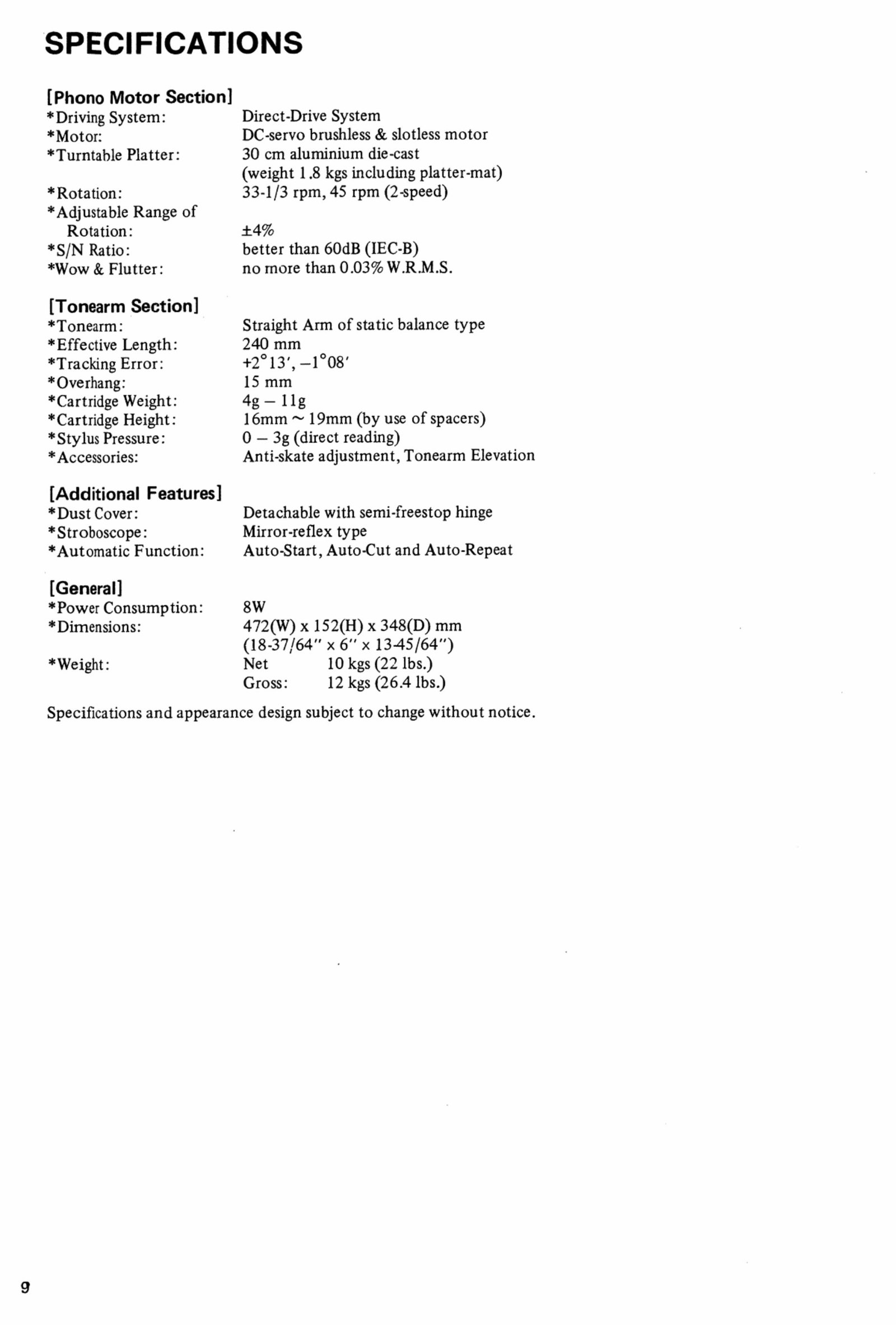 Luxman PD-277 Turntable , Original Service Manual preview img 10