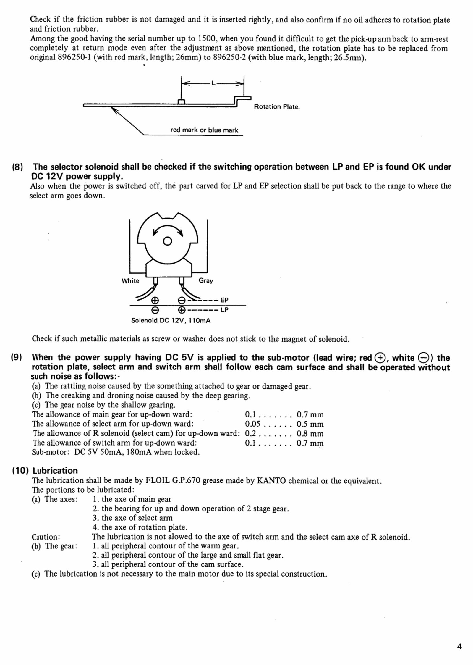 Luxman PD-277 Turntable , Original Service Manual preview img 5