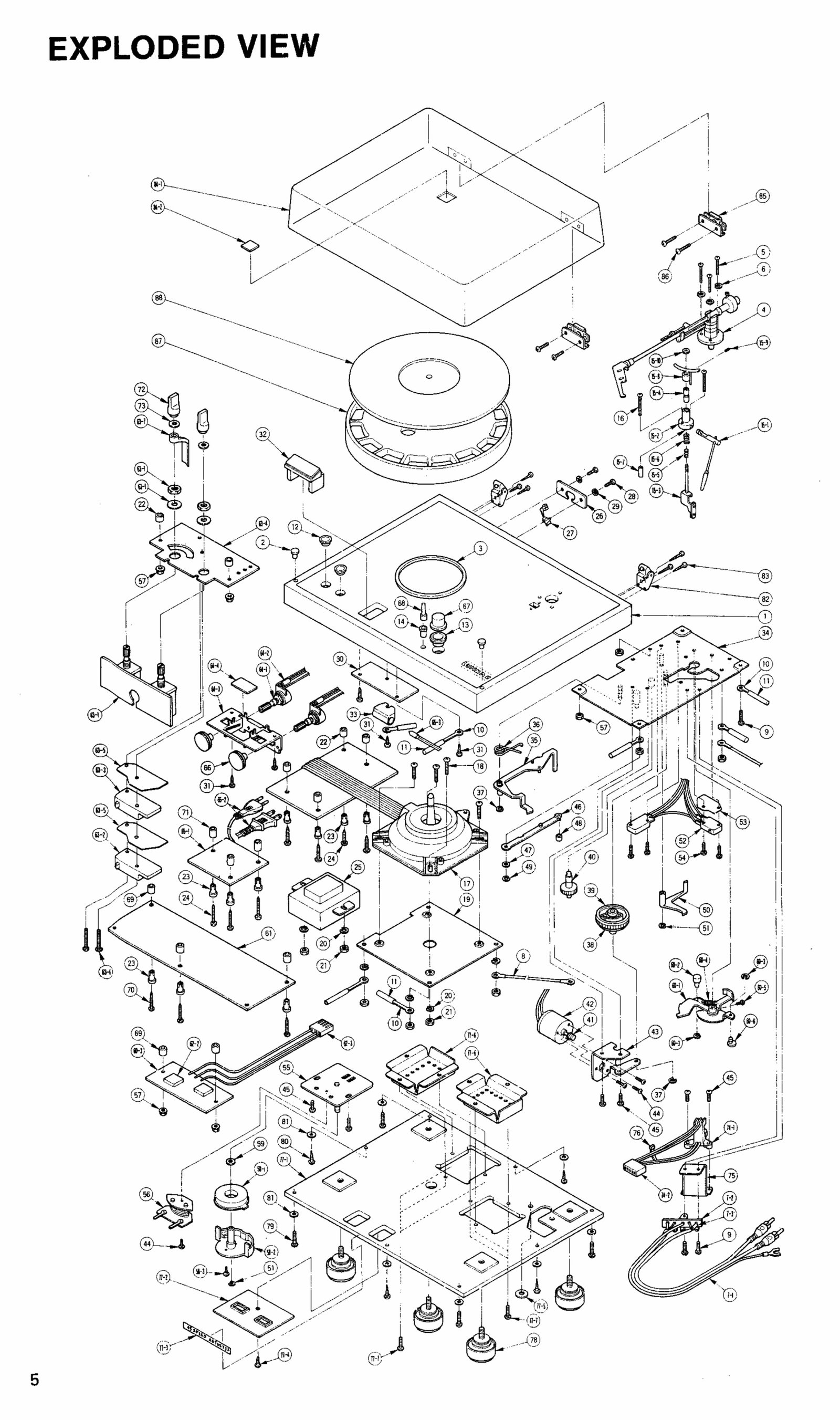 Luxman PD-277 Turntable , Original Service Manual preview img 6