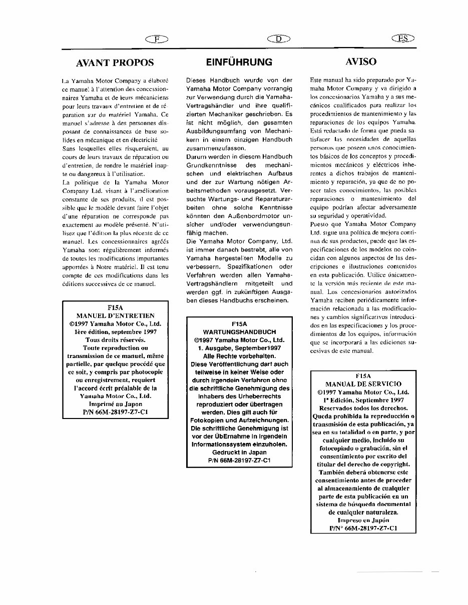 1998-2005 Yamaha F15 15HP 4-Stroke Outboard Repair Manual preview img 3