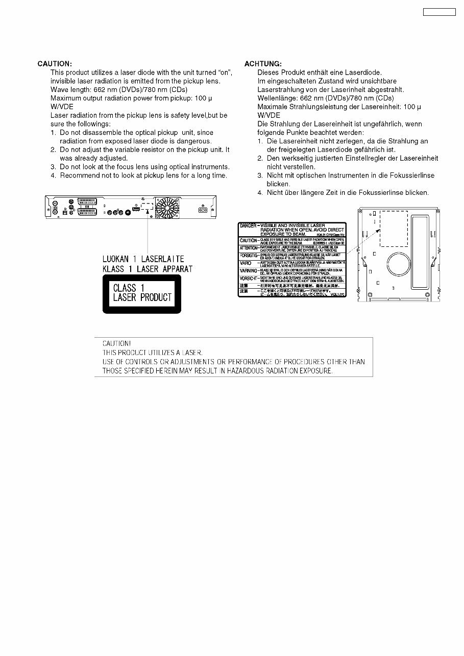 Panasonic DMR-EZ27 EZ27EB Service Manual and Repair Guide preview img 5