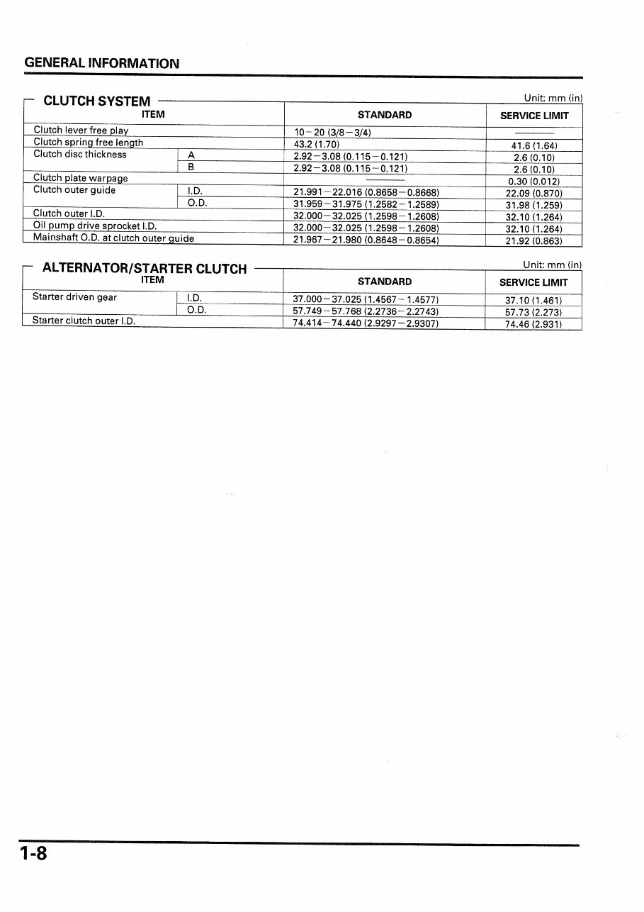 1997-2001 Honda VT 600 C Shadow Service & Repair Manual preview img 10