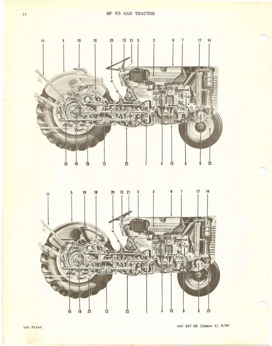 MASSEY FERGUSON MF 65 Tractor Parts Manual 690237M5 preview img 3