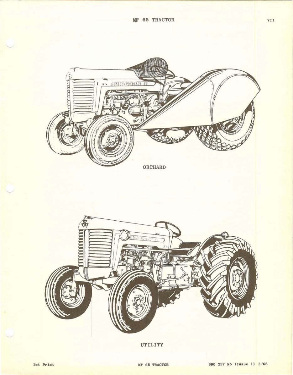 MASSEY FERGUSON MF 65 Tractor Parts Manual 690237M5 preview img 8
