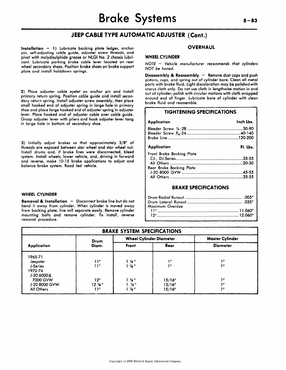 1972 Jeep CJ-5/CJ-6 / Commando / Wagoneer / Truck Models Service & Repair Manual preview img 2