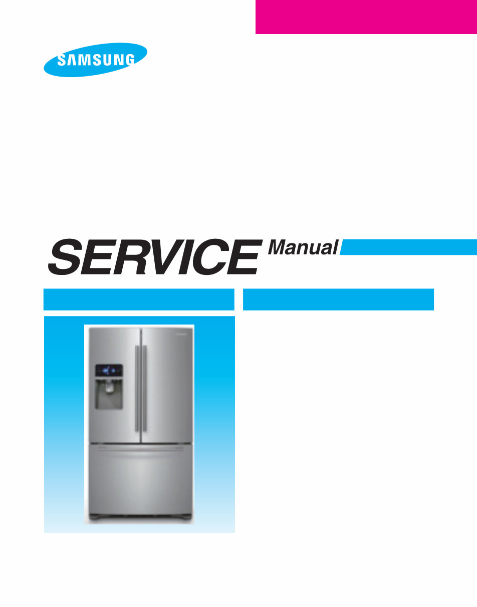 Samsung RF263BEAESR / RF263BEAESG Service & Repair Manual preview img 1