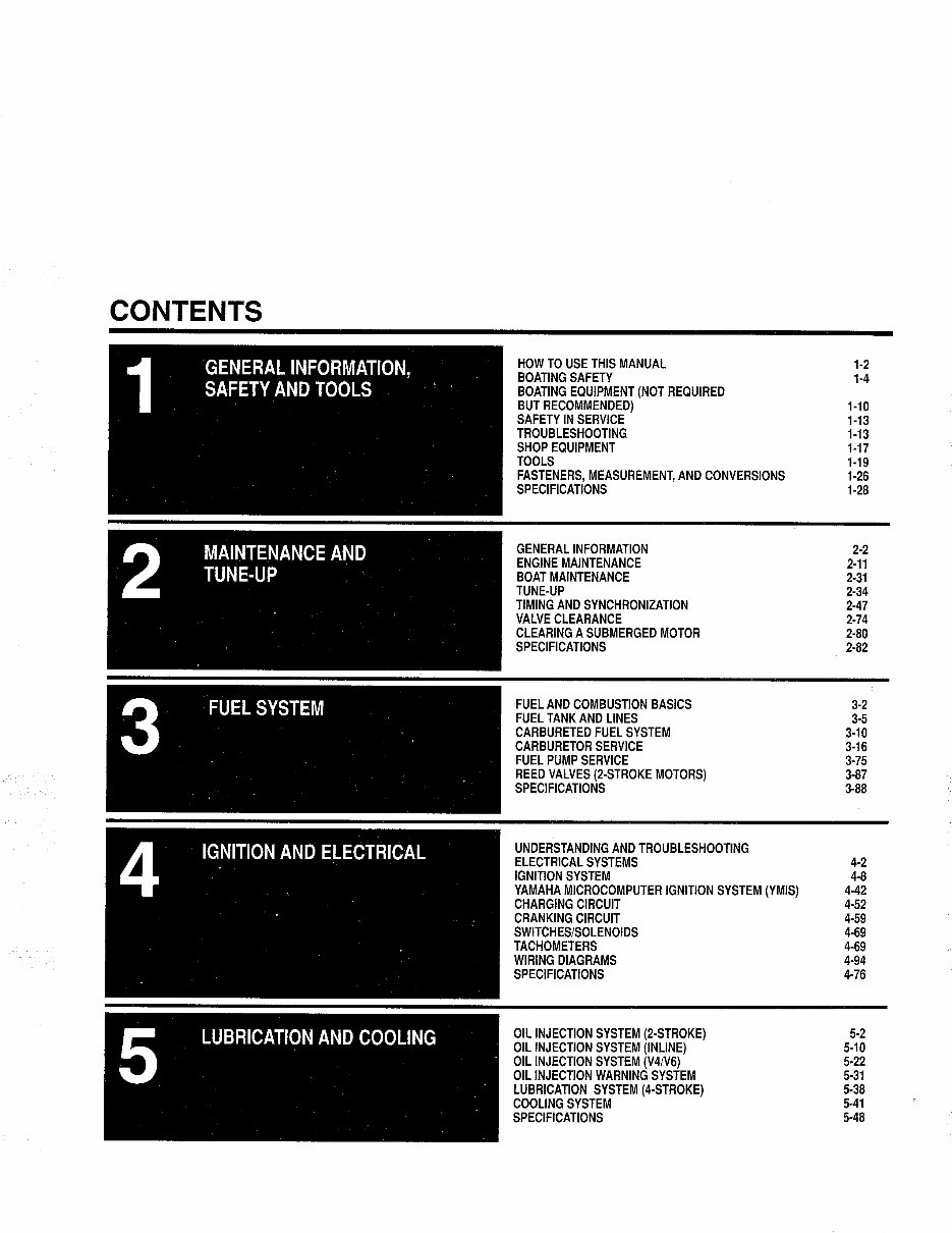 1984-1996 Yamaha 200 HP V6 Outboard OEM Service & Repair Manual preview img 1