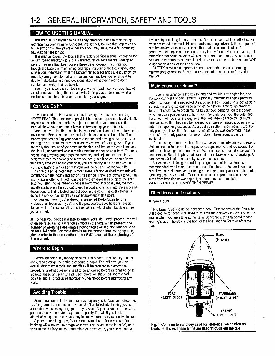 1984-1996 Yamaha 200 HP V6 Outboard OEM Service & Repair Manual preview img 4