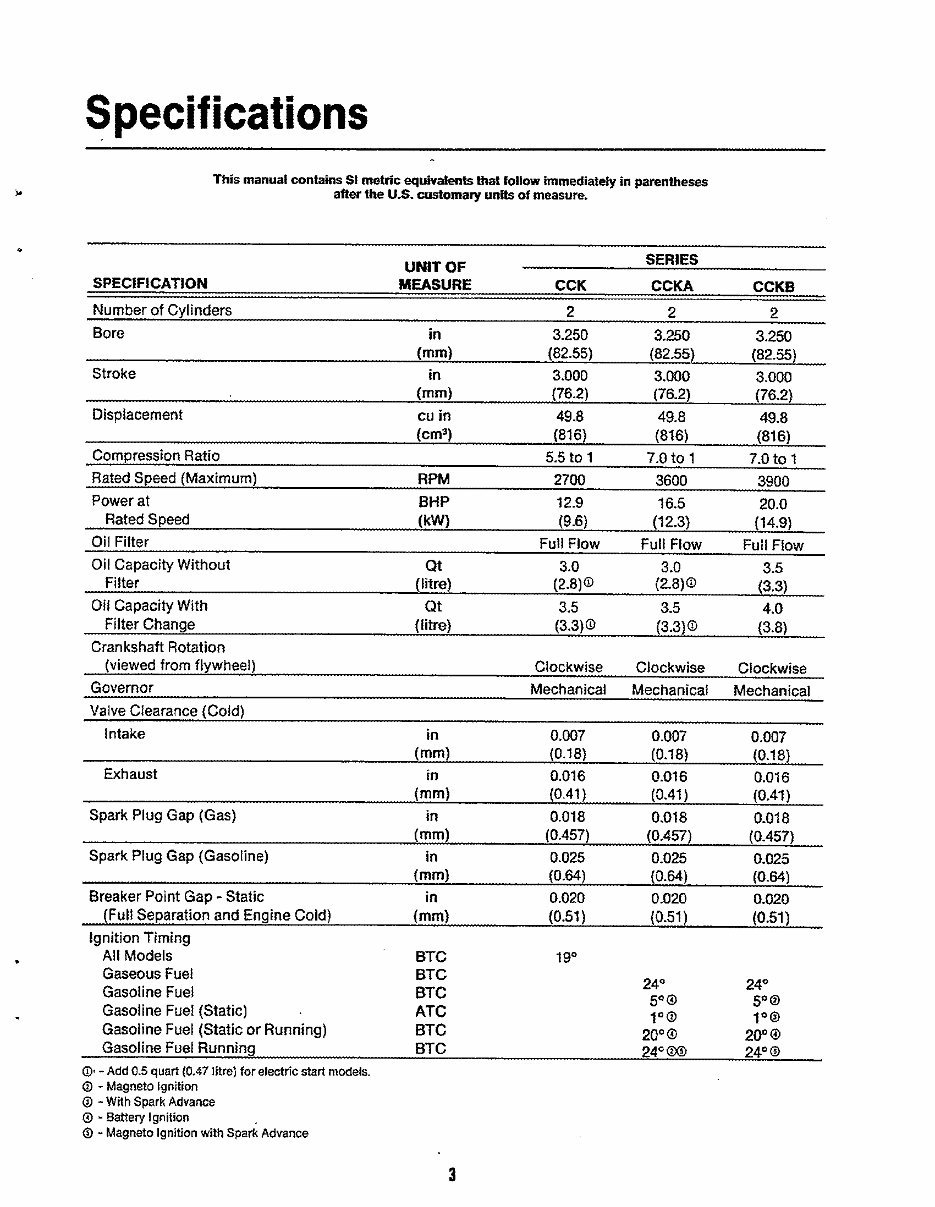 Onan CCK, CCKA, CCKB Series Engine service manual preview img 5