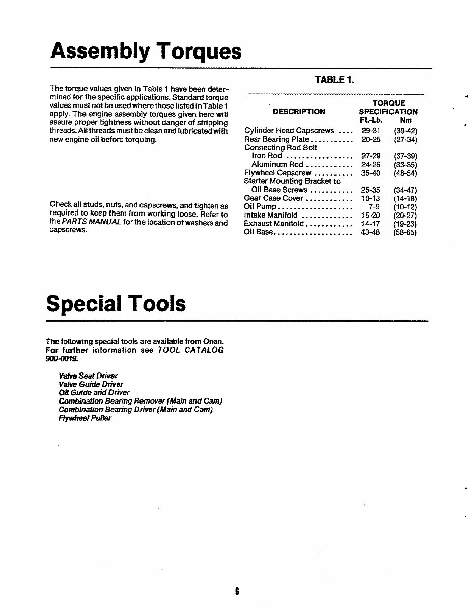 Onan CCK, CCKA, CCKB Series Engine service manual preview img 8