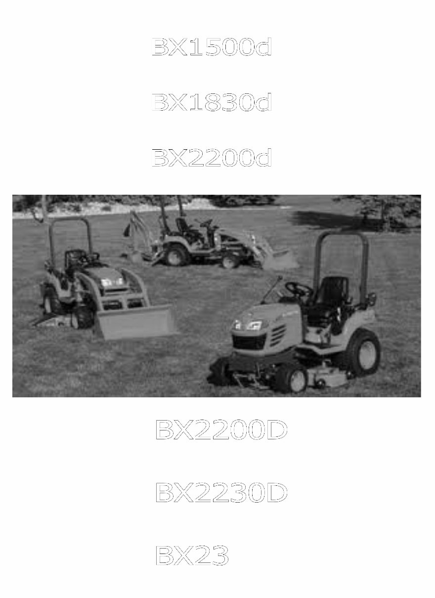 KUBOTA Parts Manual BX Series Tractors and LA Series LOADERS preview img 1