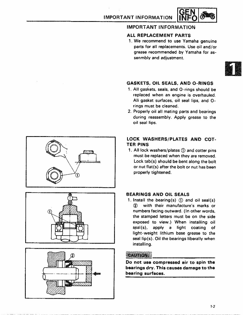 Yamaha SH50, Razz 50 Scooter Workshop Service Manual 1987-2001 preview img 7