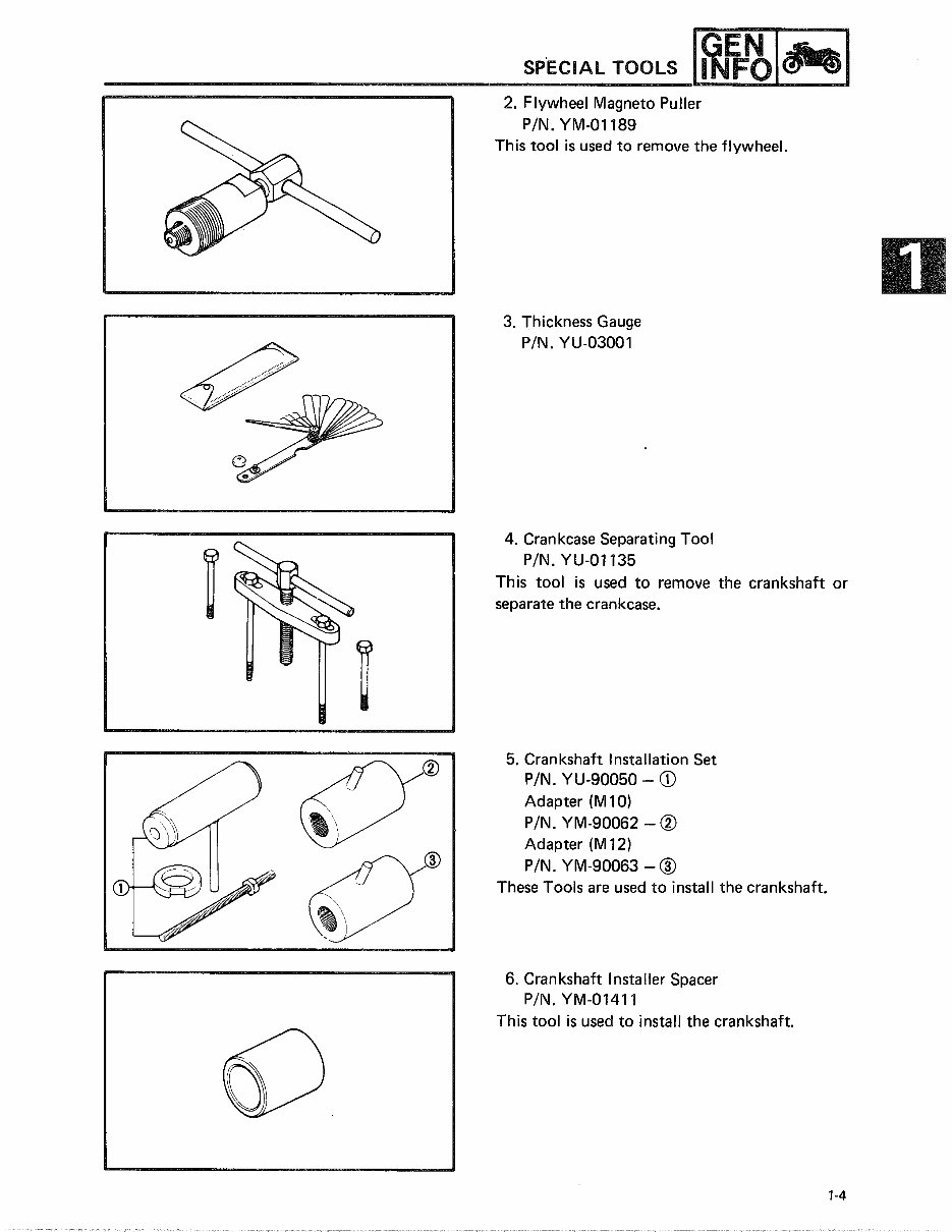 Yamaha SH50, Razz 50 Scooter Workshop Service Manual 1987-2001 preview img 9