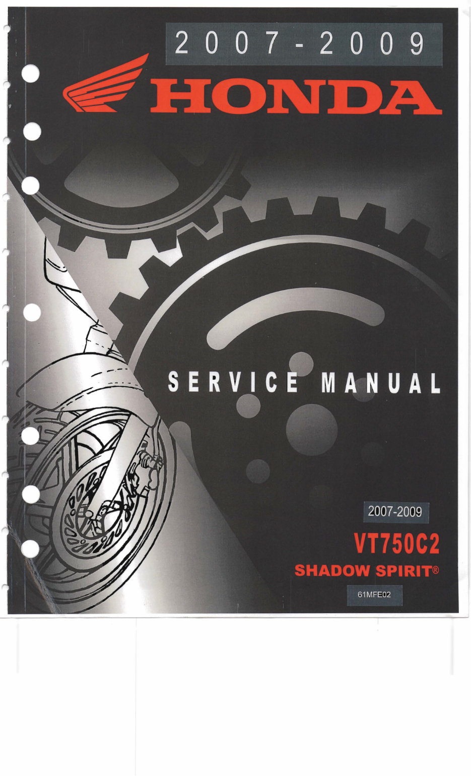 2007-2009 Honda VT750C2 Shadow Spirit Service & Repair Manual preview img 1