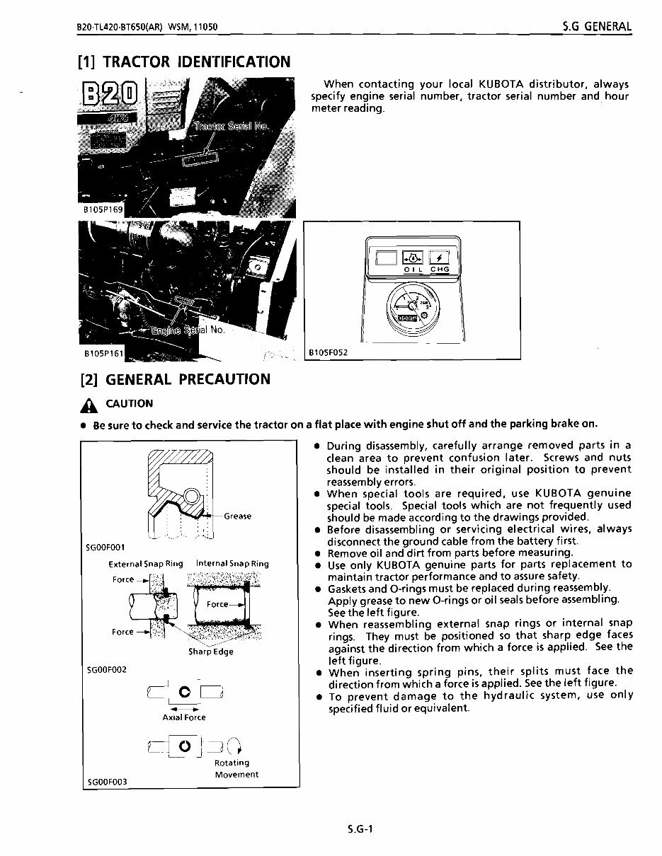 Kubota B20 Tractor and Backhoe Workshop Service Manual preview img 4