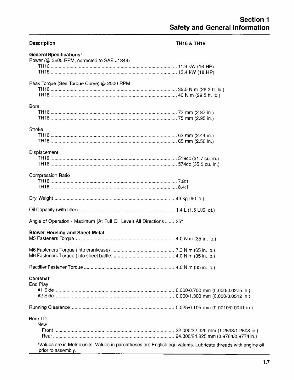 Kohler OHC 16 18 HP Horizontal Crankshaft Engines Workshop Service Repair Manual preview img 9