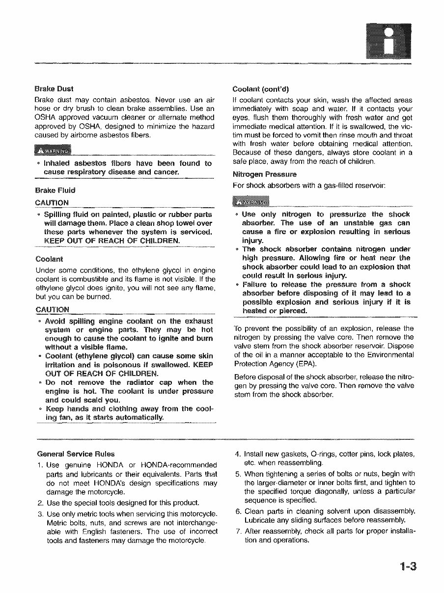 1994 HONDA GOLDWING GL1500 ASPENCADE, SE, INTERSTATE Service Repair Manual !!! preview img 4