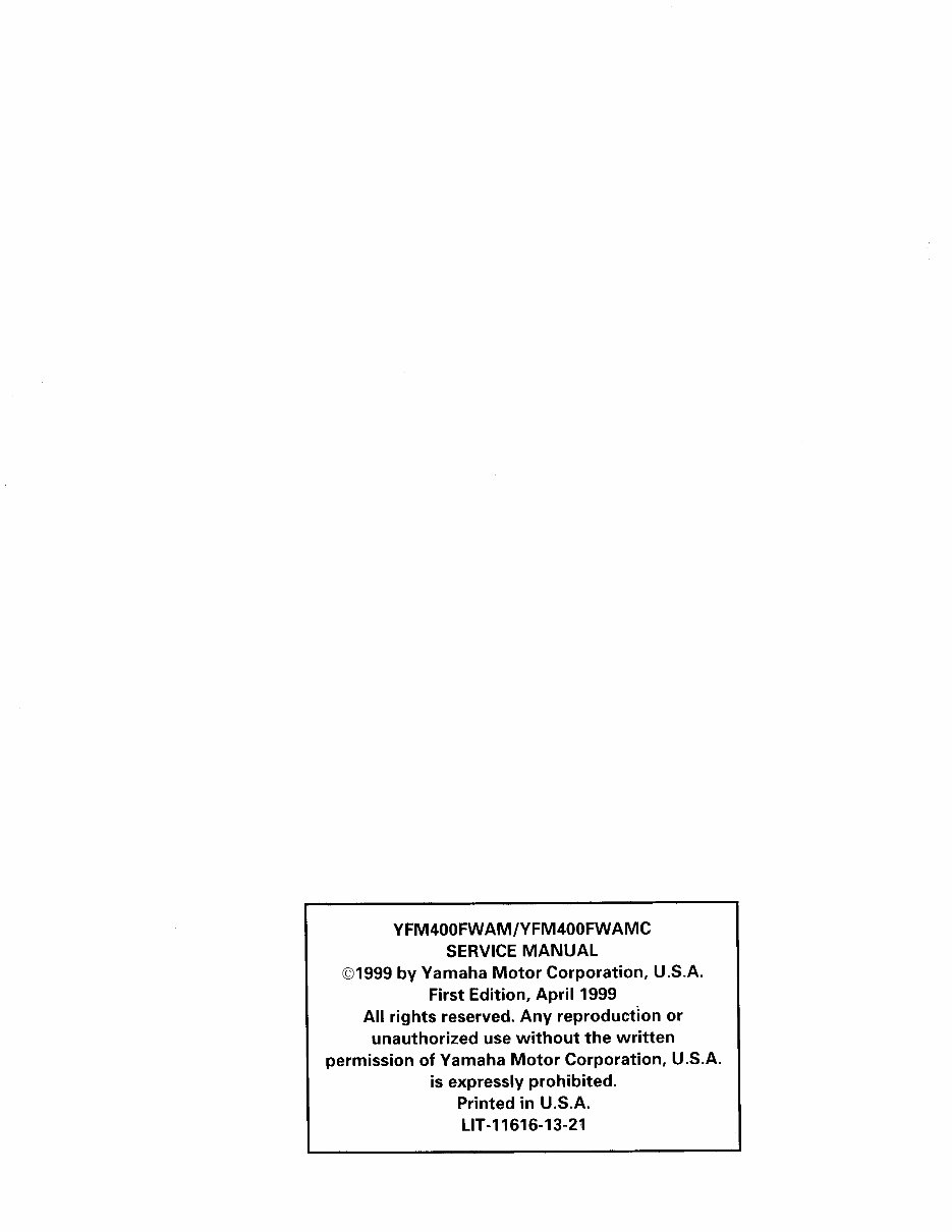 Yamaha Kodiak 400 Service Repair Manual preview img 3