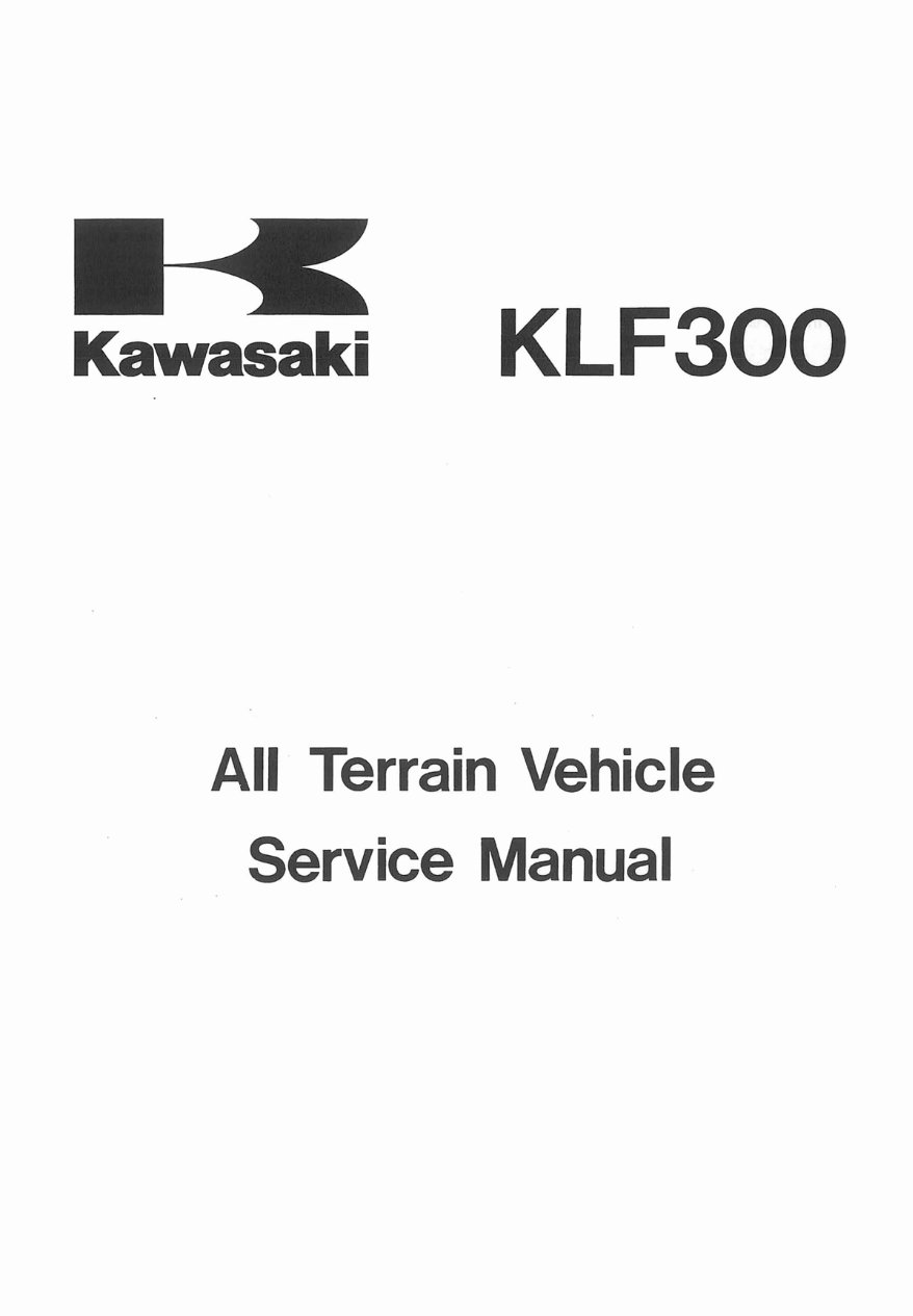 1986-2006 Kawasaki Bayou 300 (KLF300) Service & Repair Manual preview img 3