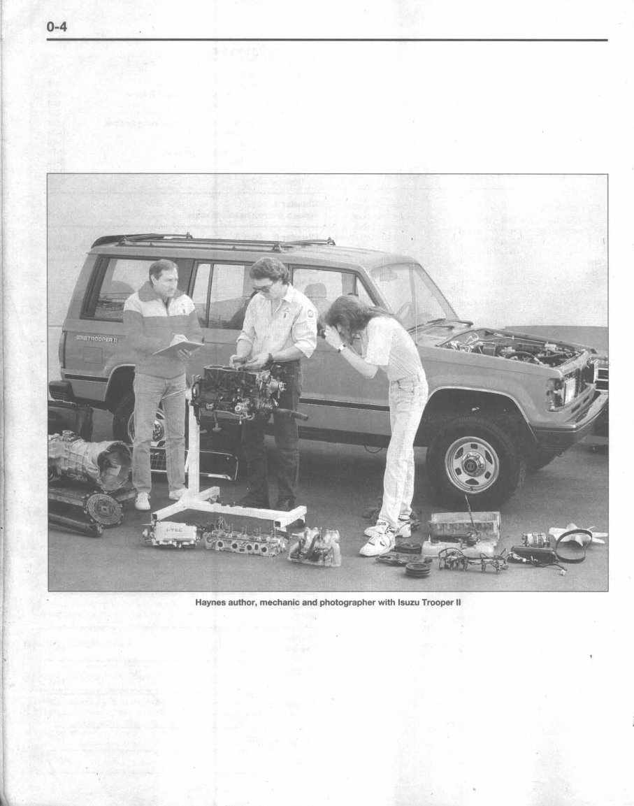 1986 Isuzu Trooper II Service Repair Manual preview img 5
