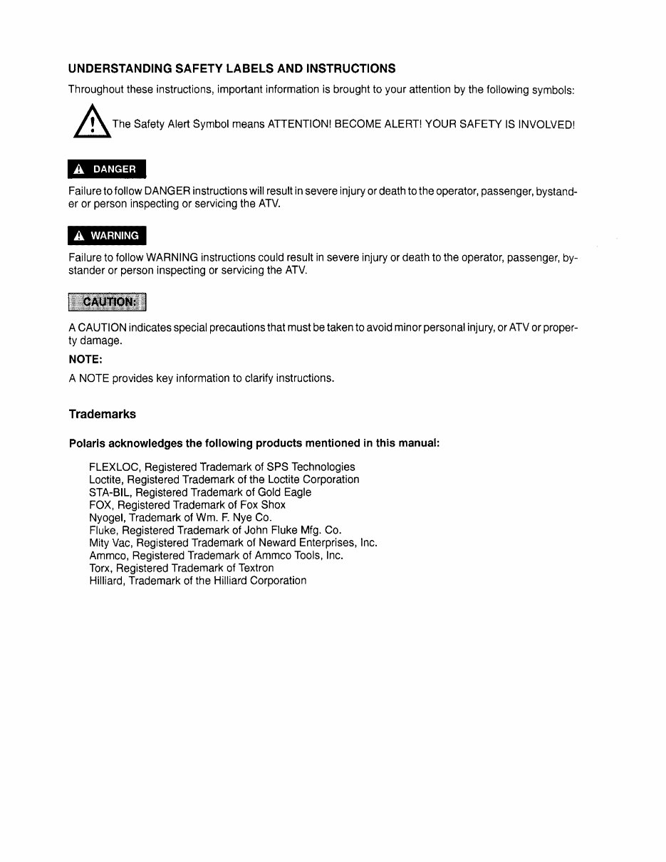 1997 Polaris Trail Blazer 250 Service & Repair Manual preview img 2
