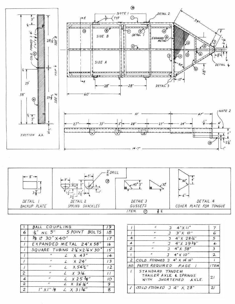 CAR HAULER TRAILER PLANS FLAT BED preview img 10