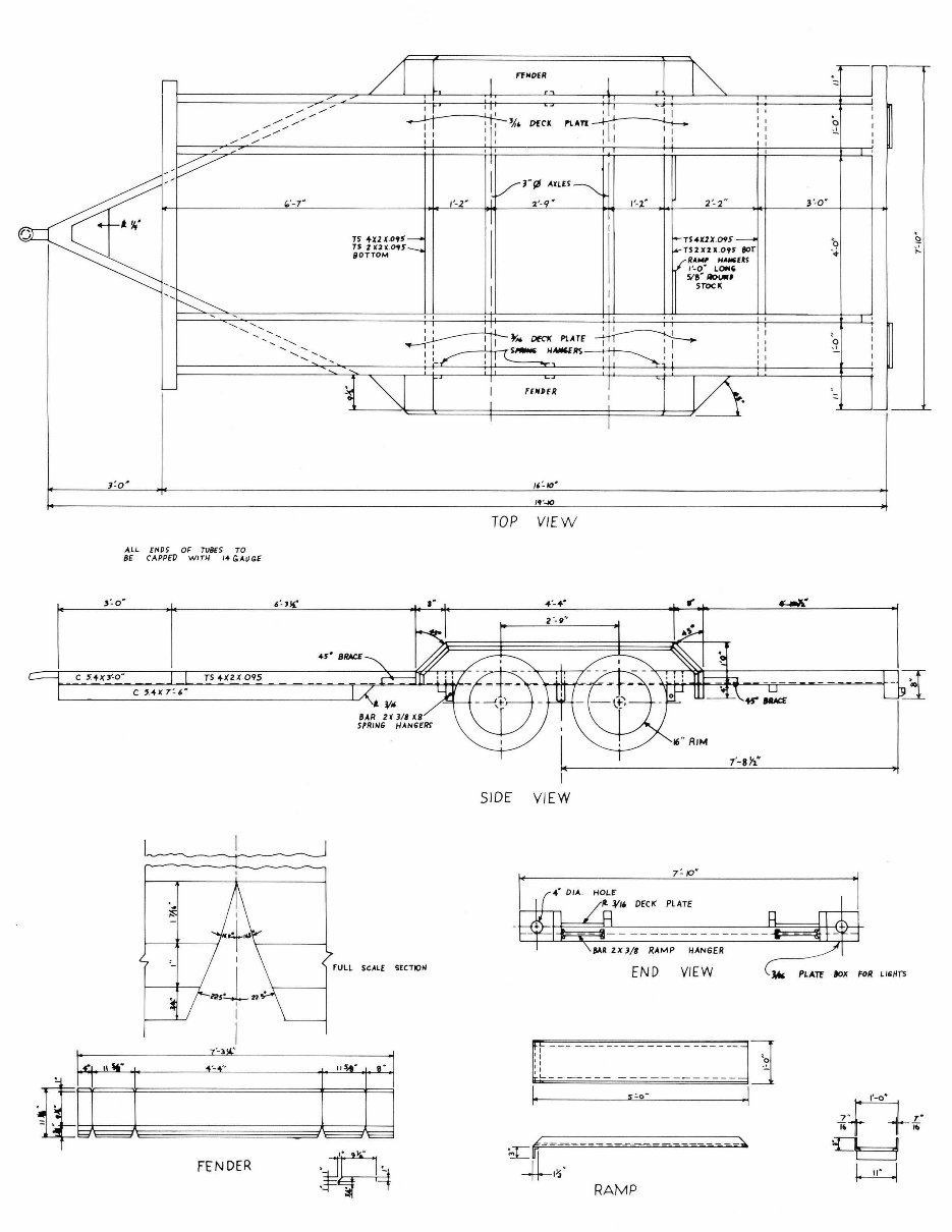 CAR HAULER TRAILER PLANS FLAT BED preview img 7