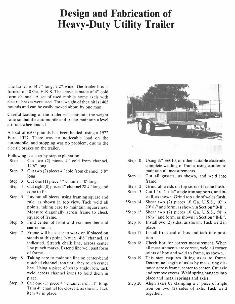 CAR HAULER TRAILER PLANS FLAT BED preview img 8