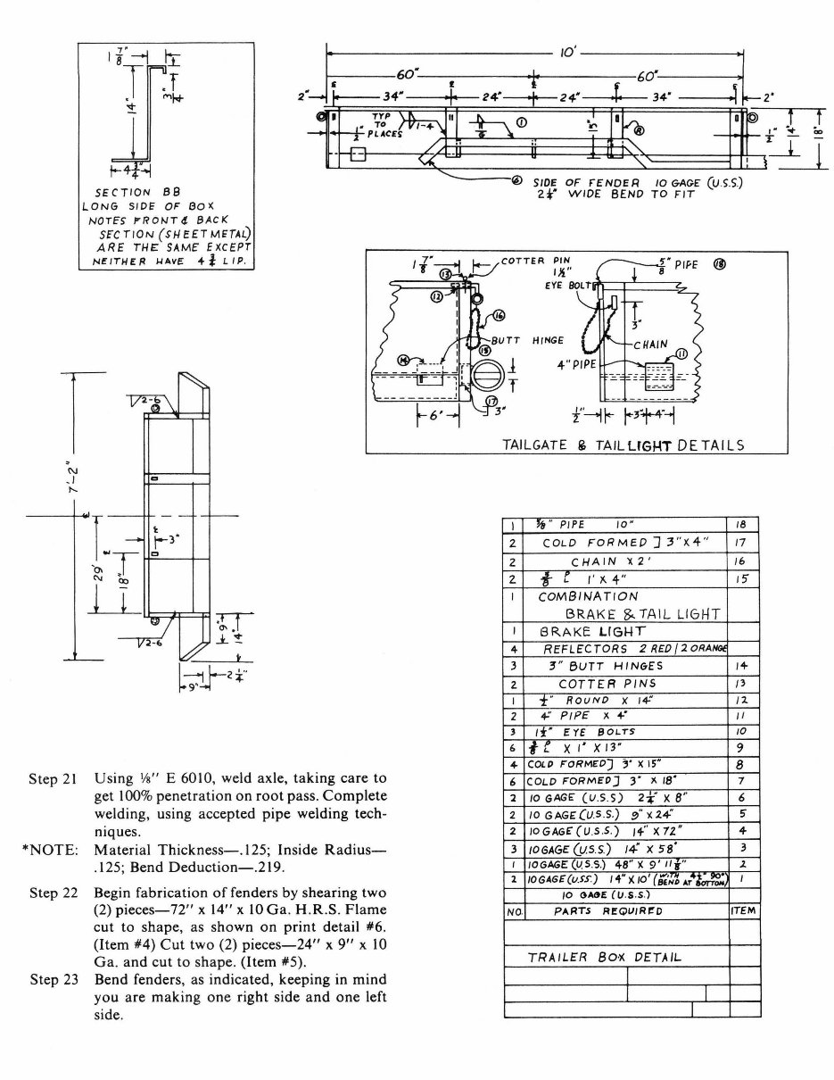 CAR HAULER TRAILER PLANS FLAT BED preview img 9