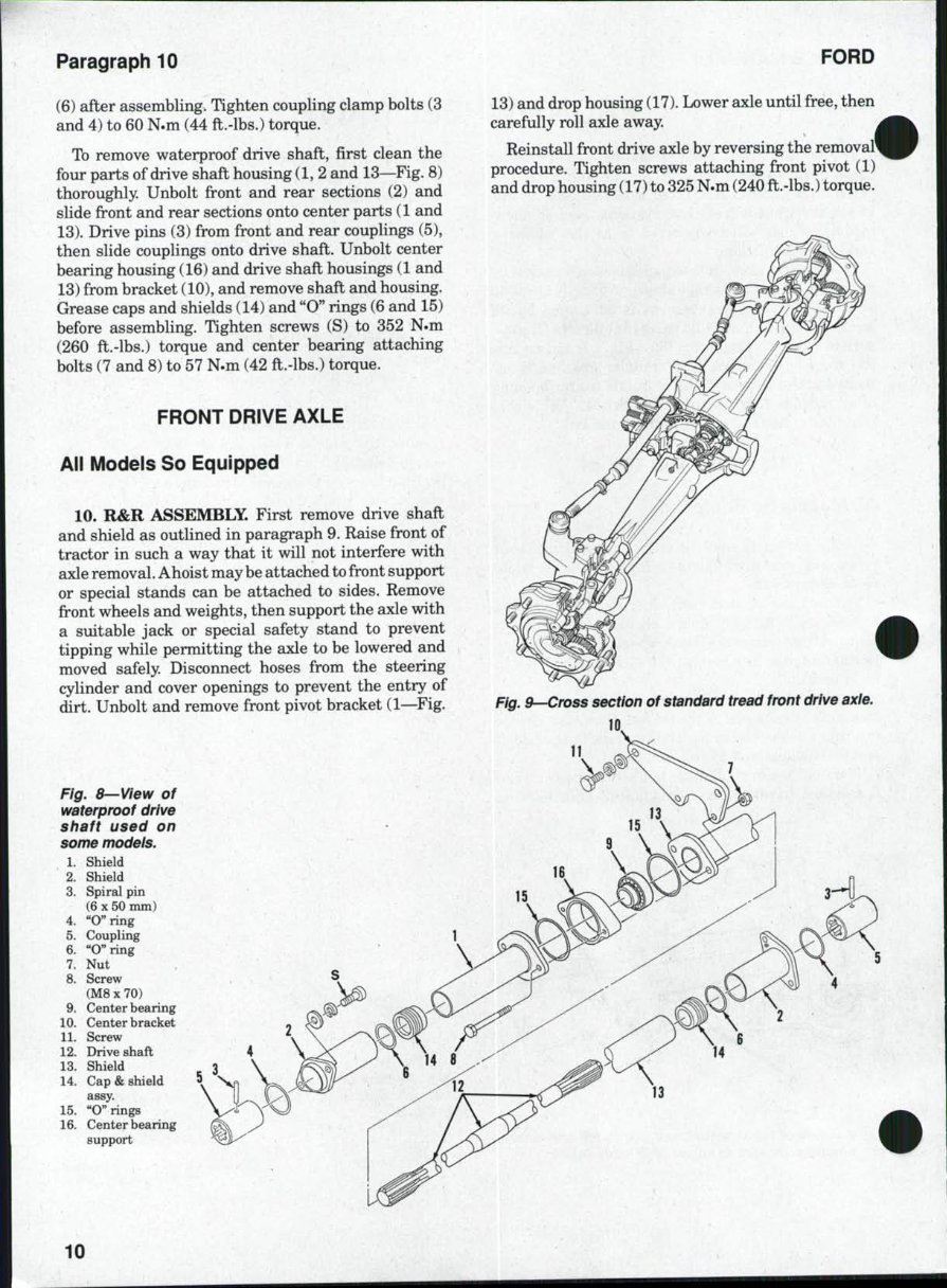 Ford 3230/3430/3930/4630/4830 Tractors OEM Service & Repair Manual preview img 10