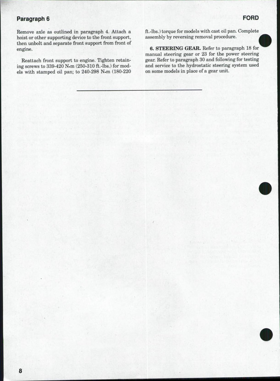 Ford 3230/3430/3930/4630/4830 Tractors OEM Service & Repair Manual preview img 8