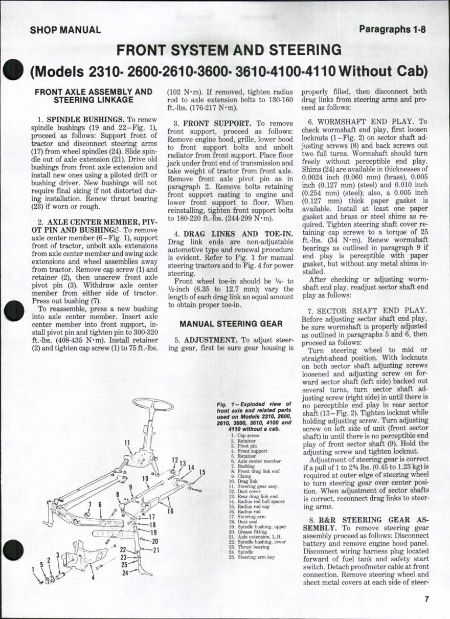 Ford 2310 2600 2610 3600 3610 4100 4110 4600 4610 4600SU 4610SU Tractor Shop Service Repair Manual preview img 6