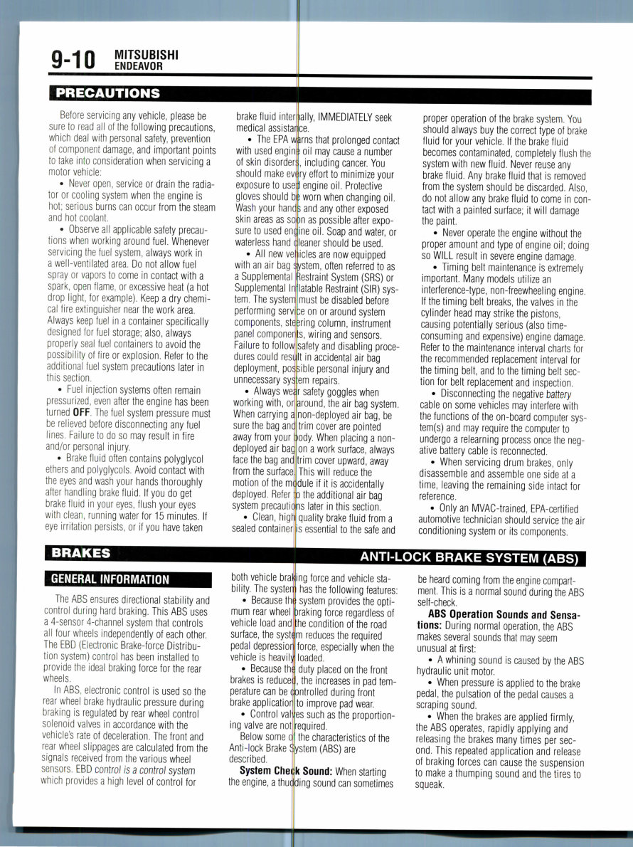 2004-2007 Mitsubishi Endeavor Service & Repair Manual preview img 10