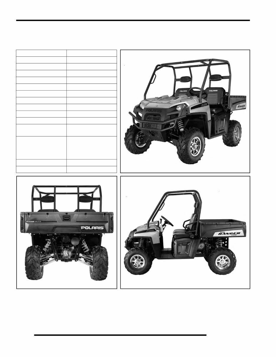 2009 Polaris Ranger 4X4 700 EFI Workshop Service Repair Manual preview img 6