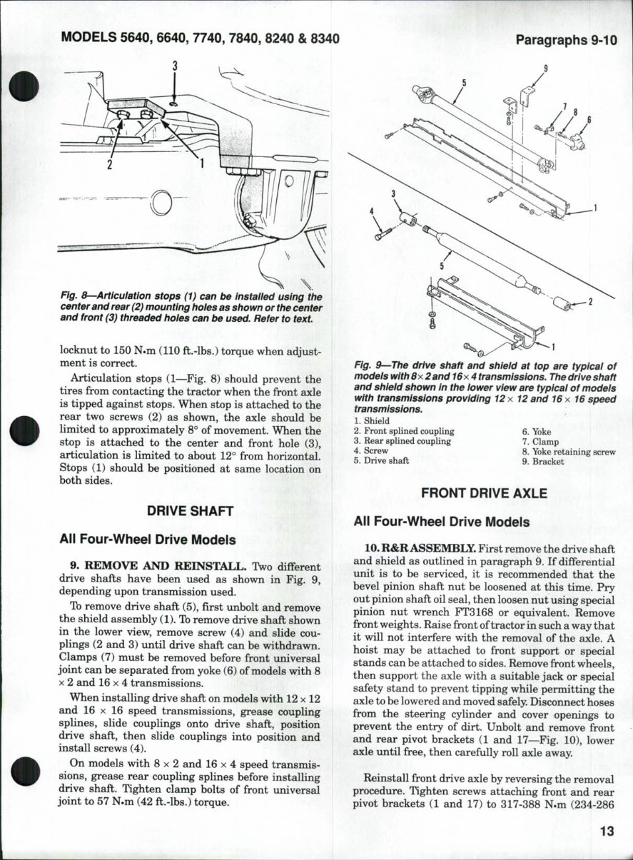 1991-1999 Ford New Holland 5640, 6640, 7740, 7840, 8240, 8340 Tractors OEM Service & Repair Manual preview img 10