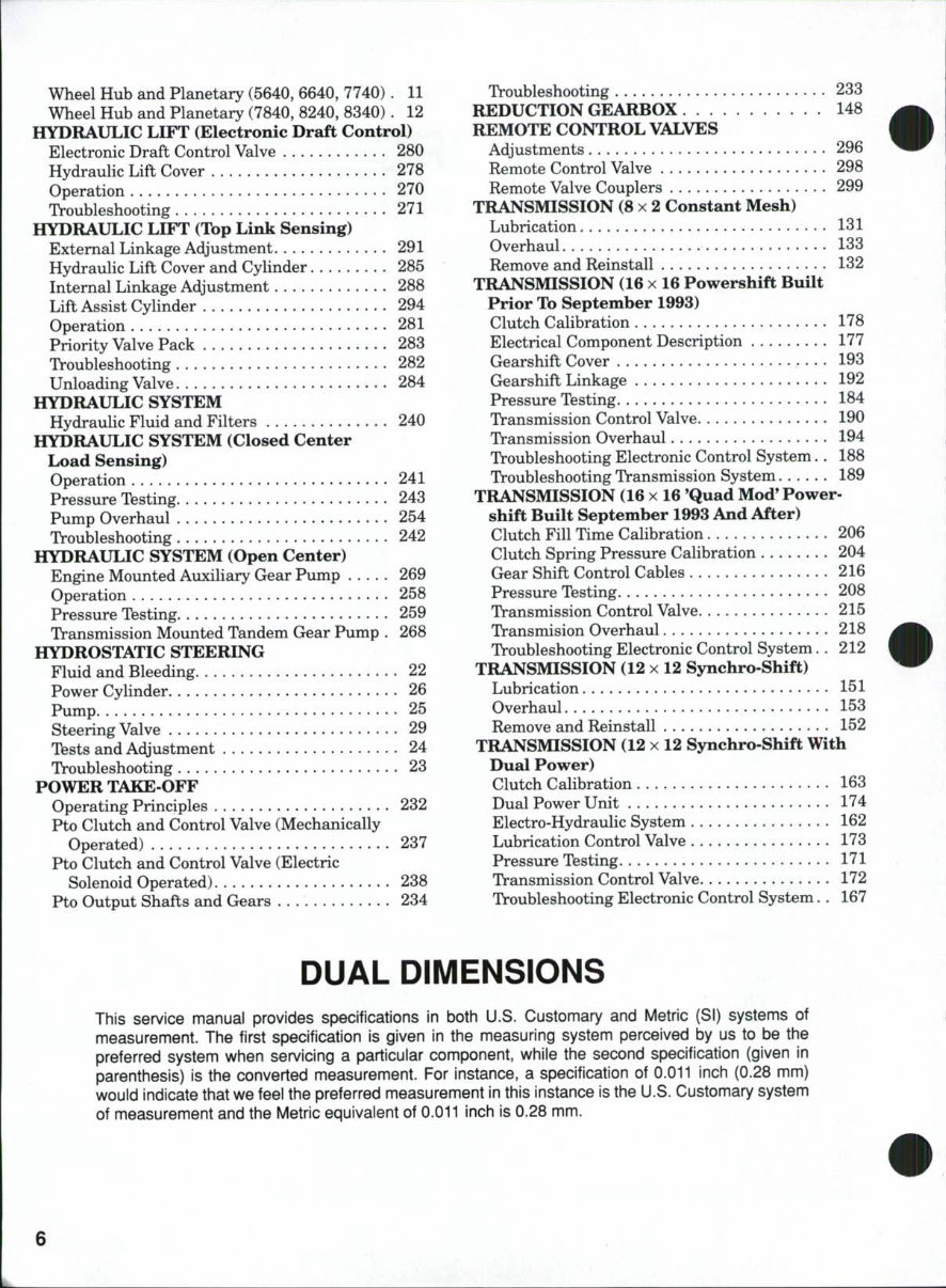 1991-1999 Ford New Holland 5640, 6640, 7740, 7840, 8240, 8340 Tractors OEM Service & Repair Manual preview img 3