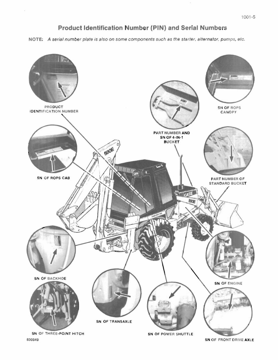 Case 580E Super Loader Backhoe OEM Service & Repair Manual preview img 8