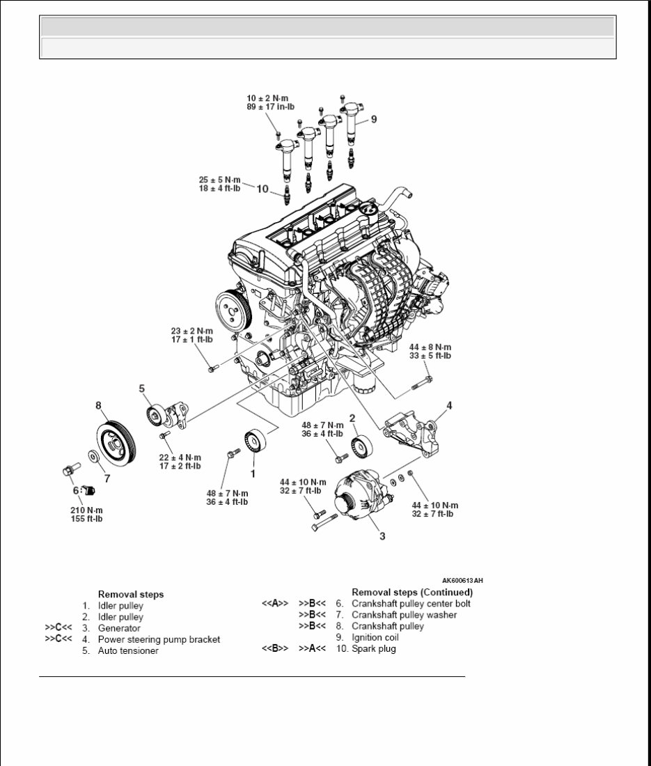 2003-2006 Mitsubishi Outlander 2.0L 4G63 Service & Repair Manual preview img 10