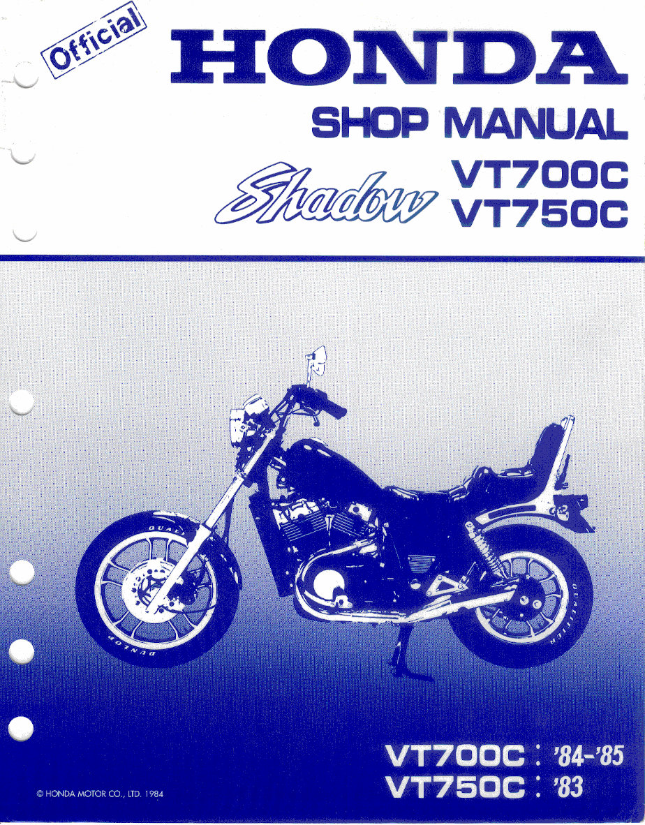 Honda Shadow VT700C VT750C Workshop Manual preview img 1