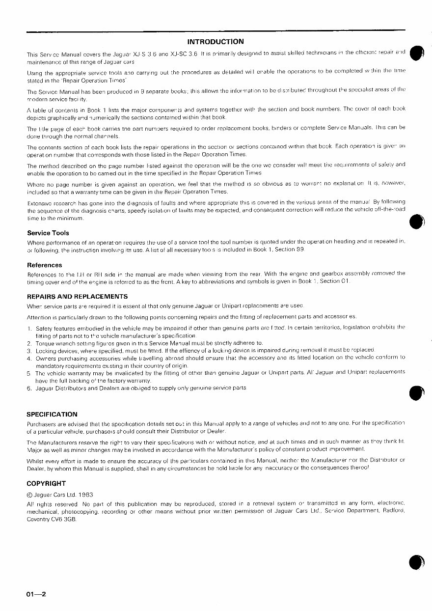 1982-1991Jaguar XJ-S/XJ-SC OEM Service & Repair Manual preview img 3