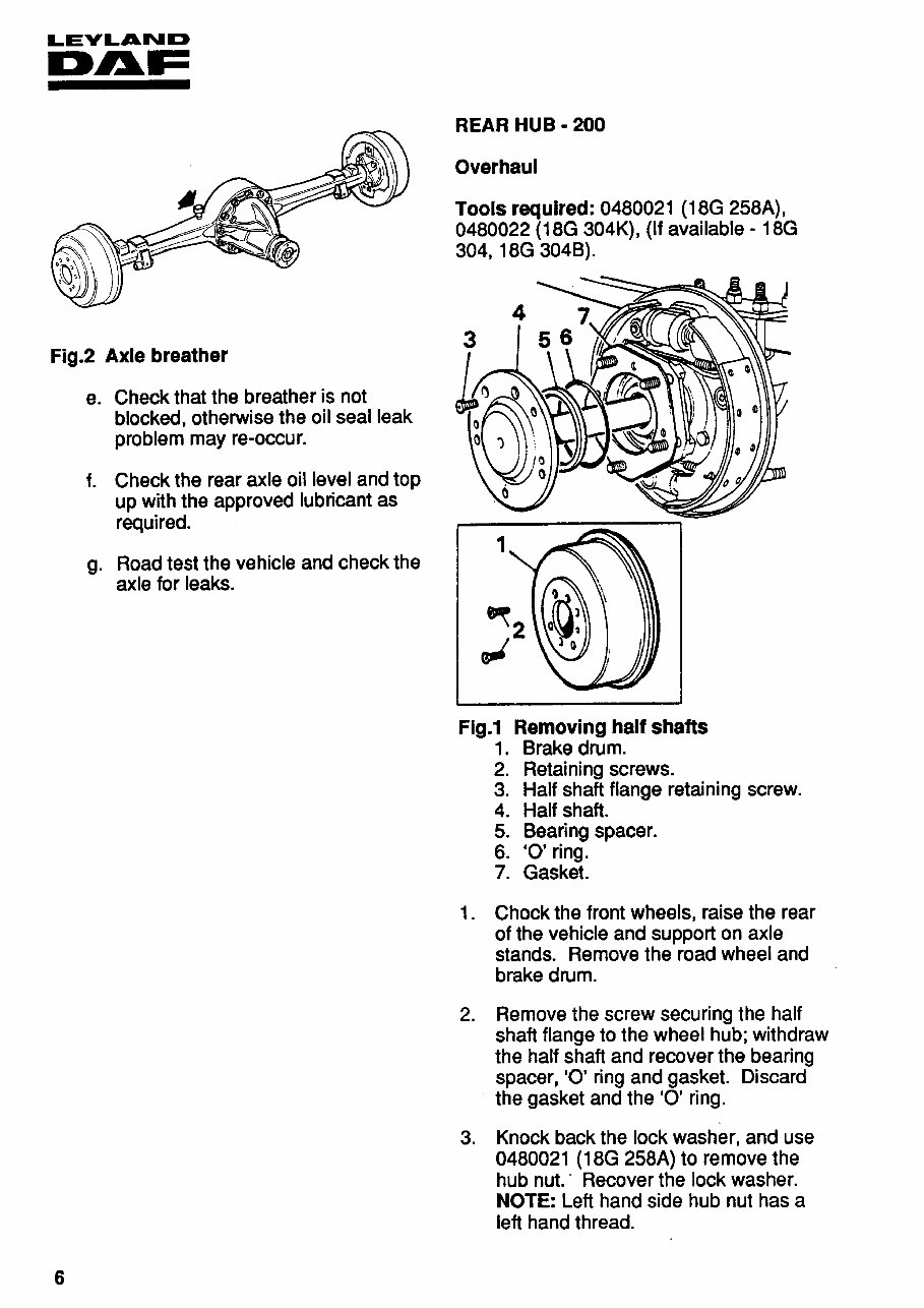 1994-2002 LDV Van Minibus Tipper Cub Pilot Convoy Service & Repair Manual preview img 9