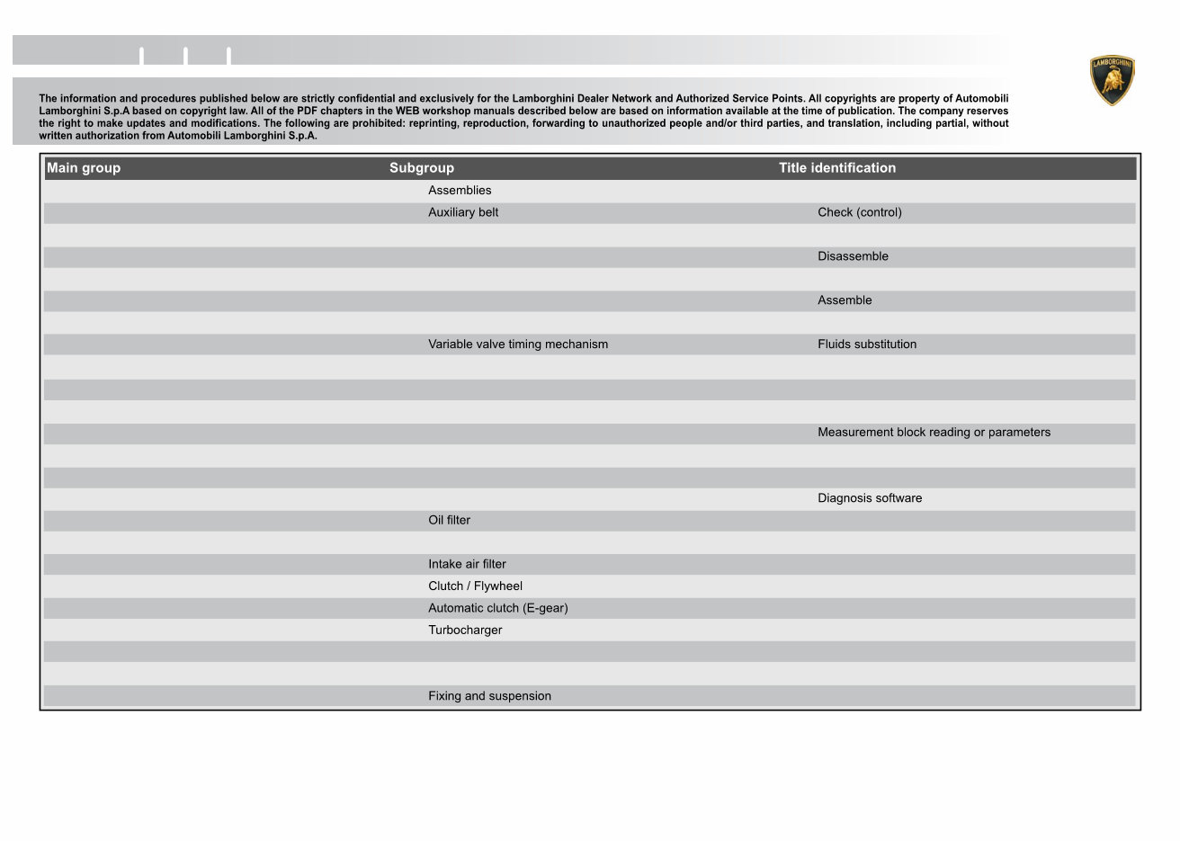 2006-2010 Lamborghini Murcielago LP640 Service & Repair Manual preview img 3