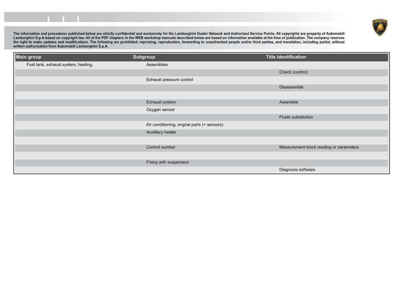 2006-2010 Lamborghini Murcielago LP640 Service & Repair Manual preview img 4