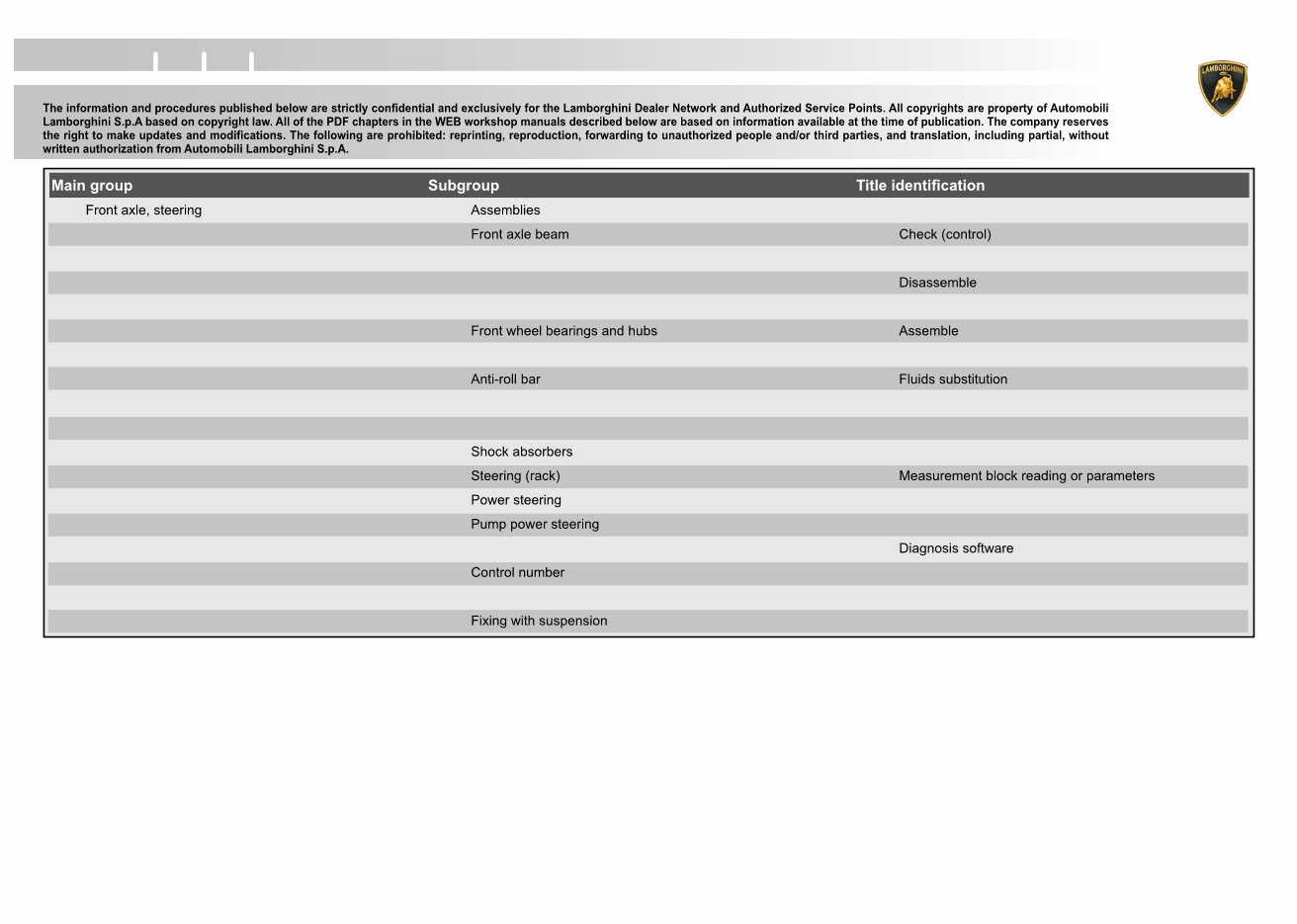 2006-2010 Lamborghini Murcielago LP640 Service & Repair Manual preview img 6
