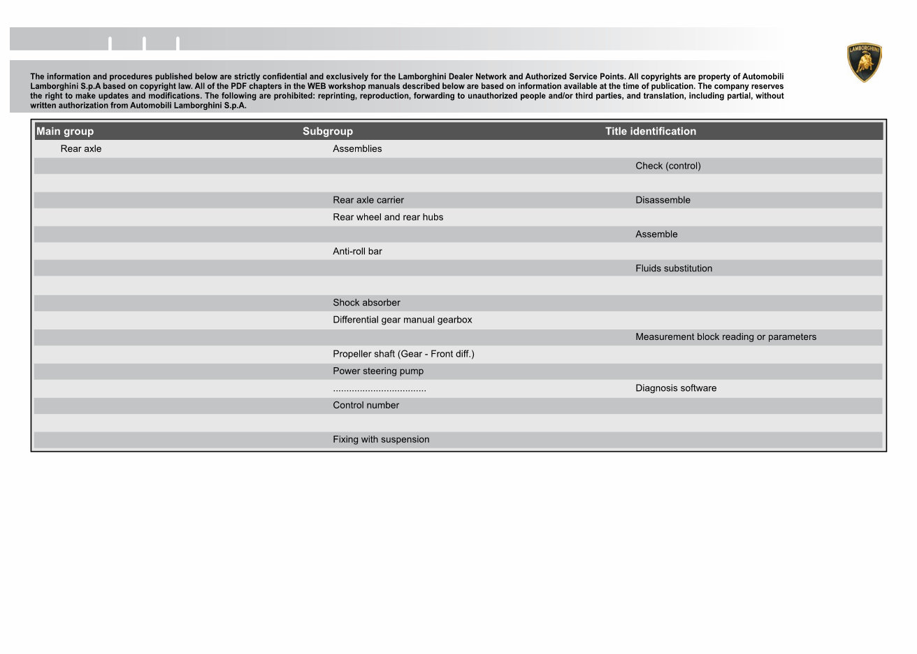 2006-2010 Lamborghini Murcielago LP640 Service & Repair Manual preview img 7