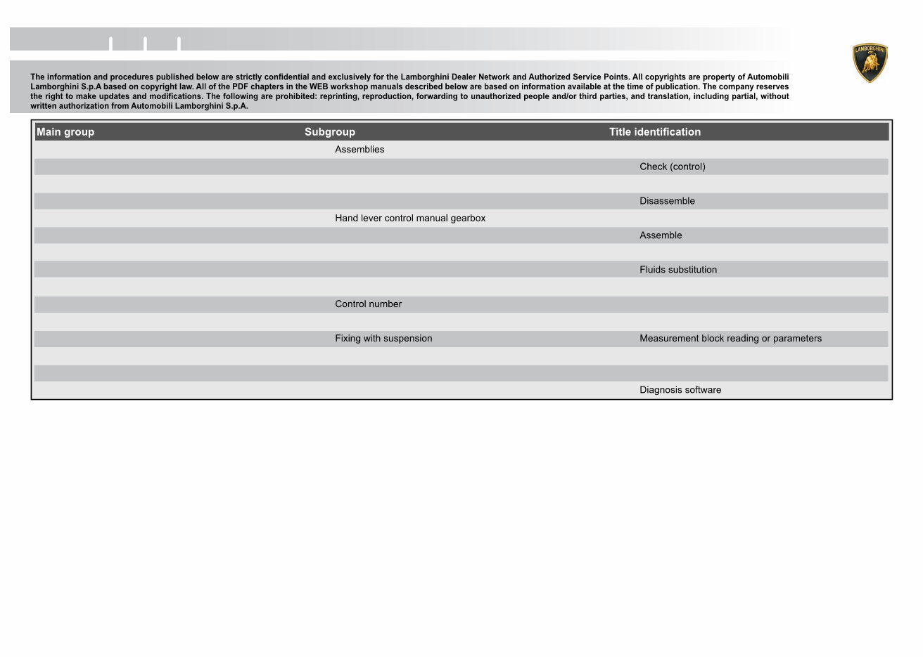 2006-2010 Lamborghini Murcielago LP640 Service & Repair Manual preview img 9