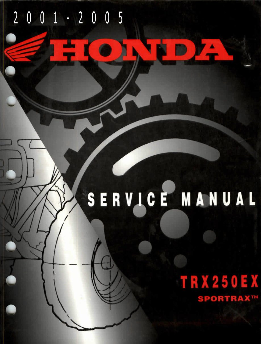 TRX250ex service manual repair 2001-2005 TRX 250ex preview img 1