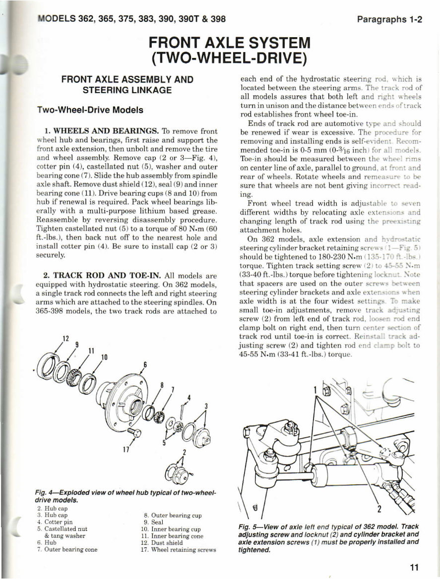 Massey ferguson 362 365 375 383 390 390T 398 Tractor Full Service & Repair Manual preview img 10