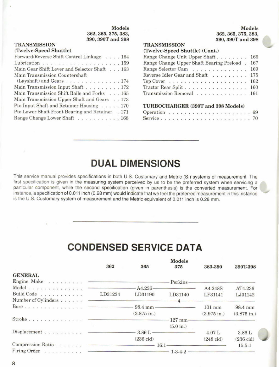 Massey ferguson 362 365 375 383 390 390T 398 Tractor Full Service & Repair Manual preview img 7