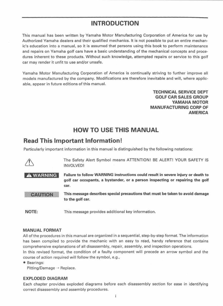 Yamaha Ultima G14A/E, G16A/E, G19A, G11A, G20A Golf Cart Repair preview img 5